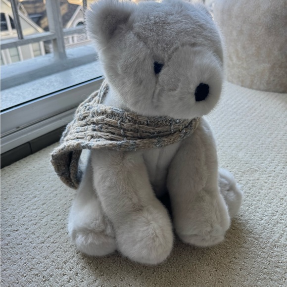 Plush White Bear with Scarf perfect condition - Picture 4 of 6